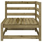 vidaXL Záhradná pohovka 3-miestna impregnovaná borovica – Obrázok 8