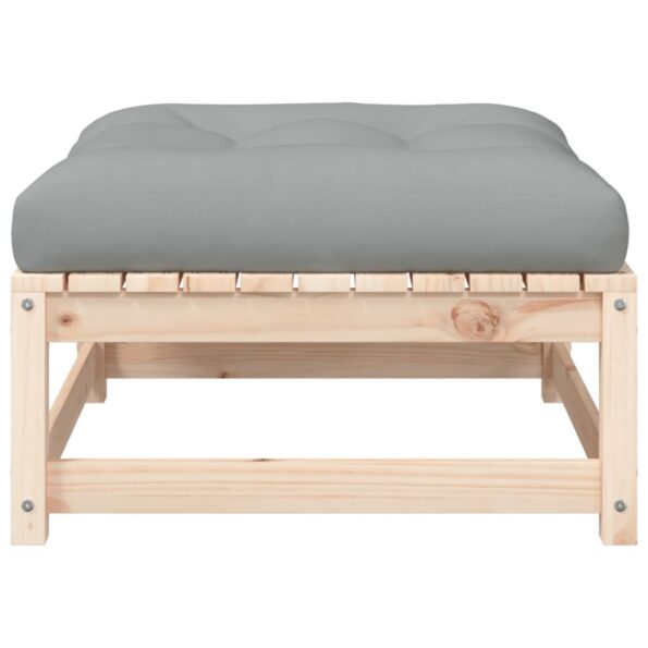 vidaXL Záhradné podnožky s podložkami 2 ks, borovicový masív – Obrázok 7