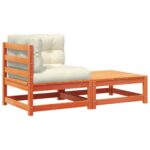 vidaXL Záhradná rohová pohovka s vankúšmi a podnožkou – Obrázok 2