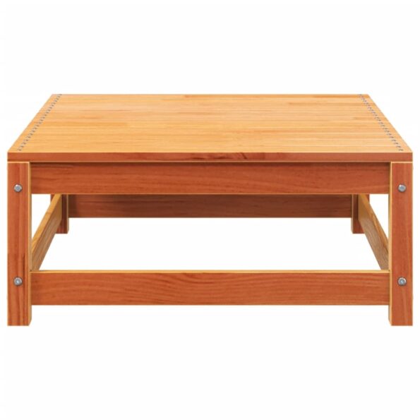 vidaXL Záhradná pohovka bez podrúčok s vankúšmi a podnožkou – Obrázok 9