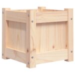 vidaXL Záhradný kvetináč 31x31x31 cm masívna borovica – Obrázok 2