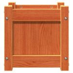 vidaXL Záhradné kvetináče 2 ks voskové hnedé masívna borovica – Obrázok 6