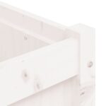 vidaXL Záhradný kvetináč biely 180x50x50 cm borovicový masív – Obrázok 9