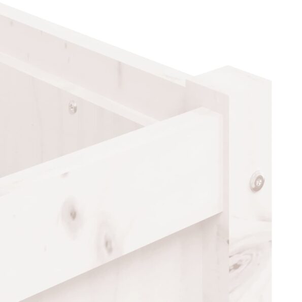 vidaXL Záhradný kvetináč biely 180x50x50 cm borovicový masív – Obrázok 9