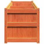 vidaXL Záhradný kvetináč voskový hnedý 180x50x50 cm masívna borovica – Obrázok 6