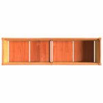 vidaXL Záhradný kvetináč voskový hnedý 180x50x50 cm masívna borovica – Obrázok 8