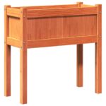 vidaXL Záhr. kvetináč s nohami voskový hnedý 70x31x70 cm mas. borovica – Obrázok 7