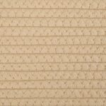 vidaXL Úložný kôš béžovo-biely Ø43x38 cm bavlna – Obrázok 7