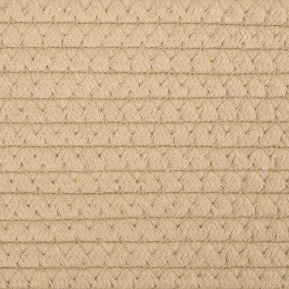 vidaXL Úložný kôš béžovo-biely Ø43x38 cm bavlna – Obrázok 7