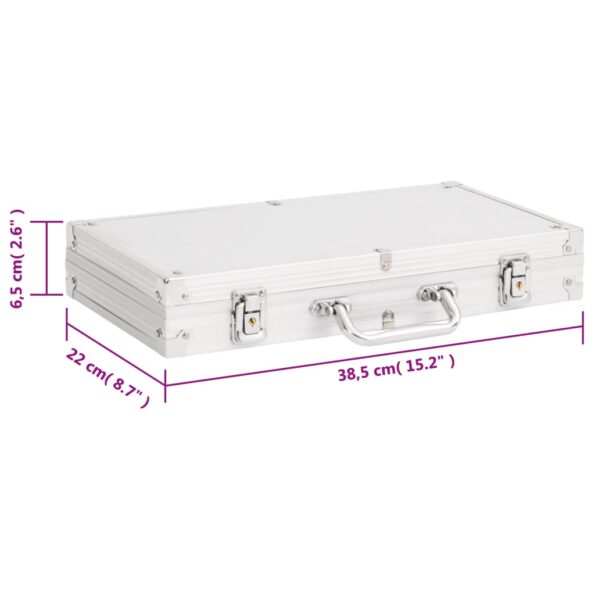 vidaXL Súprava pokrových žetónov 300 ks 4 g – Obrázok 9