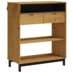 vidaXL Barový stolík FLAM 92x45x110 cm masívna borovica – Obrázok 2