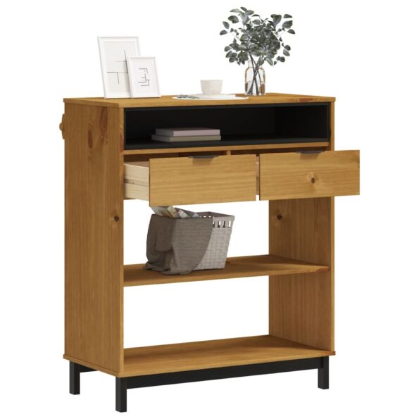 vidaXL Barový stolík FLAM 92x45x110 cm masívna borovica – Obrázok 3