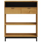 vidaXL Barový stolík FLAM 92x45x110 cm masívna borovica – Obrázok 5