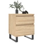 vidaXL Nočné stolíky 2 ks dub sonoma 40x35x50 cm kompozitné drevo – Obrázok 3