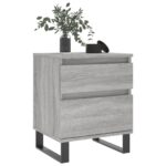 vidaXL Nočné stolíky 2 ks sivý dub sonoma 40x35x50 cm kompozitné drevo – Obrázok 4