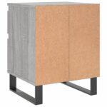 vidaXL Nočné stolíky 2 ks sivý dub sonoma 40x35x50 cm kompozitné drevo – Obrázok 9