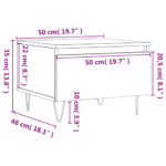 vidaXL Konferenčné stolíky 2 ks lesklé biele 50x46x35 cm kompoz. drevo – Obrázok 12