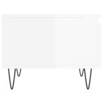 vidaXL Konferenčné stolíky 2 ks lesklé biele 50x46x35 cm kompoz. drevo – Obrázok 8