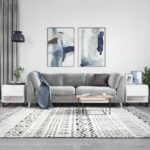 vidaXL Konferenčné stolíky 2 ks lesklé biele 50x46x50 cm kompoz. drevo