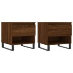 vidaXL Konferenčné stolíky 2 ks hnedý dub 50x46x50 cm kompozitné drevo – Obrázok 2