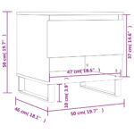 vidaXL Konferenčné stolíky 2 ks hnedý dub 50x46x50 cm kompozitné drevo – Obrázok 12