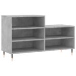 vidaXL Botník betónovo sivý 102x36x60 cm spracované drevo – Obrázok 2