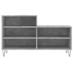 vidaXL Botník betónovo sivý 102x36x60 cm spracované drevo – Obrázok 4