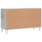 vidaXL Botník betónovo sivý 102x36x60 cm spracované drevo – Obrázok 6
