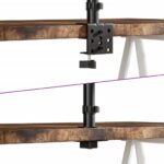 vidaXL Držiak na dva monitory čierny oceľový VESA 75/100 mm – Obrázok 7