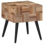 vidaXL Príručný stolík 40x40x45 cm recyklovaný tíkový masív – Obrázok 2