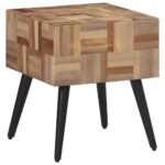 vidaXL Príručný stolík 40x40x45 cm recyklovaný tíkový masív – Obrázok 3
