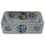 vidaXL Umývadlo na dosku viacfarebné obdĺžnik 46x35,5x13 cm keramické – Obrázok 4