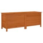 vidaXL Záhradný úložný box hnedý 150x50x56,5 cm jedľový masív – Obrázok 2