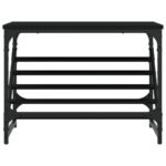 vidaXL Regál na topánky čierny 60x30x45 cm kompozitné drevo – Obrázok 4