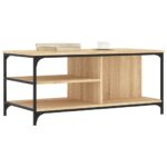 vidaXL Konferenčný stolík dub sonoma 100x50x45 cm spracované drevo – Obrázok 3