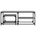 vidaXL Zasúvacie konferenčné stolíky 2 ks sivé sonoma kompozitné drevo – Obrázok 4