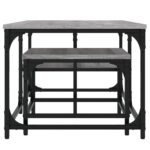 vidaXL Zasúvacie konferenčné stolíky 2 ks sivé sonoma kompozitné drevo – Obrázok 5