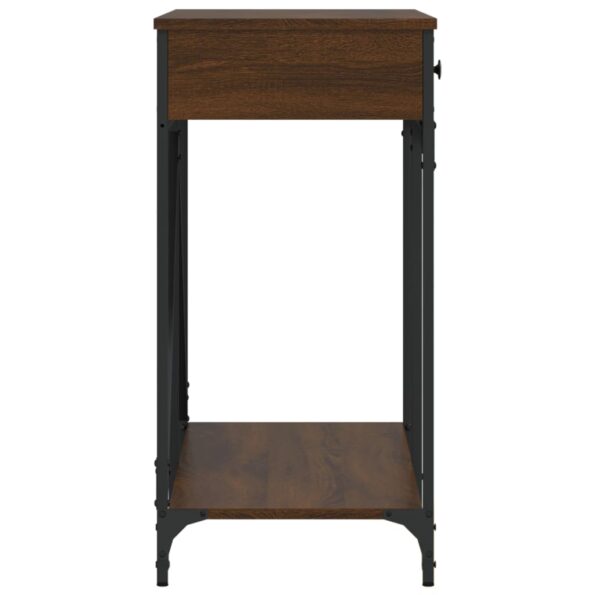 VXL8721012126497_g_en_hd_5.jpg vidaXL Konzolový stolík hnedý dub 100x39x78,5 cm kompozitné drevo – Obrázok 7