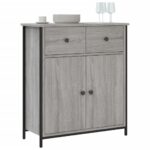 vidaXL Komoda sivá sonoma 70x30x80 cm kompozitné drevo – Obrázok 3