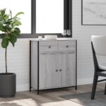 vidaXL Komoda sivá sonoma 70x30x80 cm kompozitné drevo