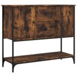 vidaXL Komoda dymový dub 100x36x85 cm kompozitné drevo – Obrázok 2