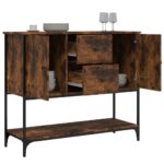 vidaXL Komoda dymový dub 100x36x85 cm kompozitné drevo – Obrázok 4
