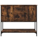 vidaXL Komoda dymový dub 100x36x85 cm kompozitné drevo – Obrázok 6