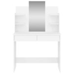 vidaXL Toaletný stolík so zrkadlom biely 96x39x142 cm – Obrázok 4