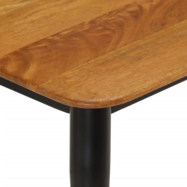 vidaXL Lavička 160x40x45 cm mangový masív a železo – Obrázok 4