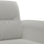 vidaXL Kreslo svetlosivé 60 cm mikrovláknová látka – Obrázok 6