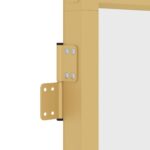 vidaXL Vnútorné dvere tenké zlaté 102,5x201, 5cm tvrdené sklo a hliník – Obrázok 7