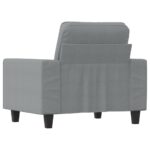 vidaXL Jednomiestna pohovka, svetlosivá 60 cm, látka – Obrázok 5