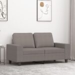 vidaXL 2-miestna pohovka sivohnedá 120 cm látka