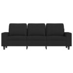 vidaXL 3-miestna pohovka čierna 180 cm látka – Obrázok 3